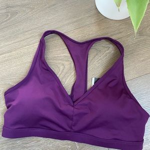 NWT Victoria Secret Sport Bra purple T sz large